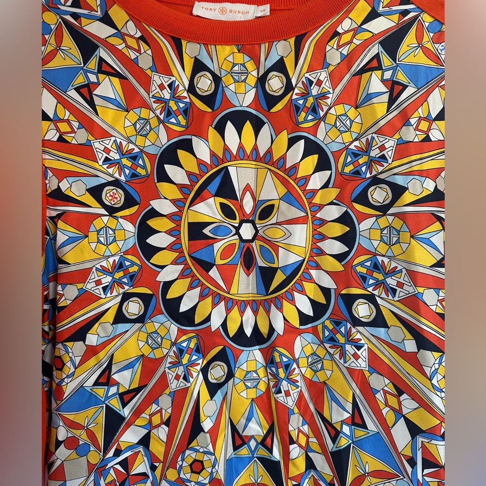 Tory Burch Colorful Geometric Print Top - Size S/M - please read! 🧡Host Pick🧡 - Picture 5 of 5